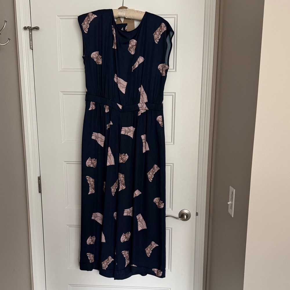 Elk Navy Forsyth Wide Leg Jumpsuit size M